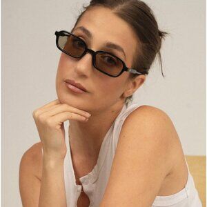 Amanda Batula X Otra Frankie Sunglasses - Black/Olive - NWT